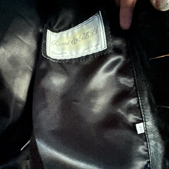 Lamb skin and ostrich leather vest - Picture 9 of 10